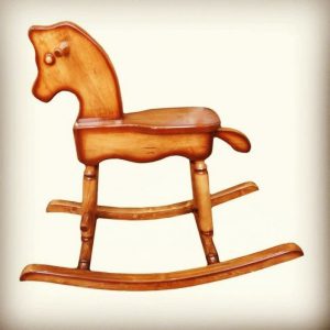 راکر اسب کودک چوبی کد M17