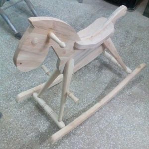 راکر کودک چوبی طرح اسب کد M27