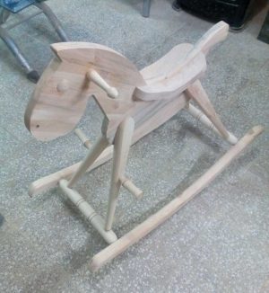 راکر کودک چوبی طرح اسب کد M27
